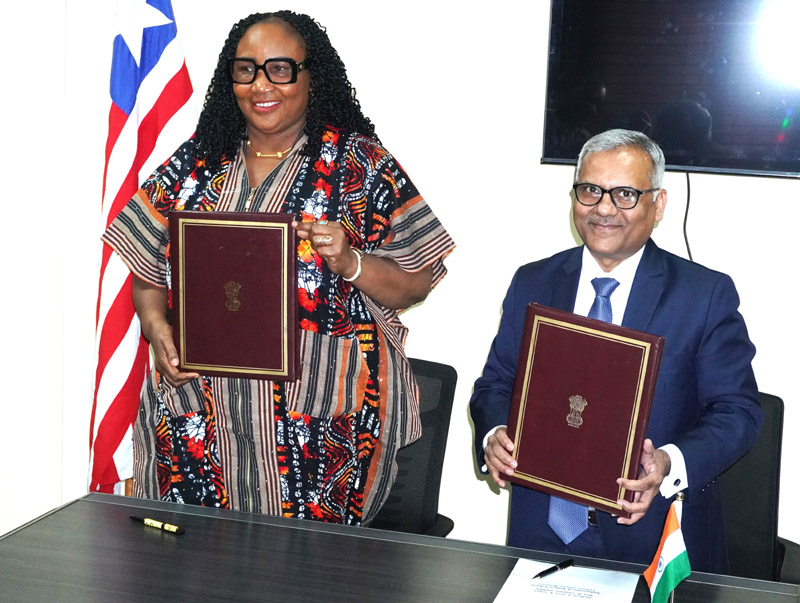 Signing of MoU between India and Liberia on Indian Pharmacopoeia - 11 December 2025.